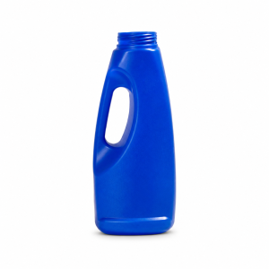 Envase plástico 1 litro boca 48 mm azul oval dosificador