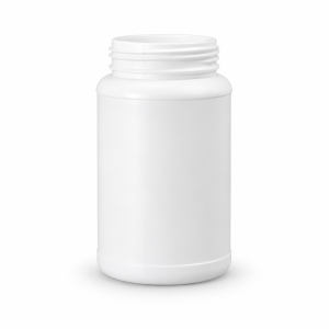 Envase plástico 450 cc boca 63 mm blanco original cuello largo